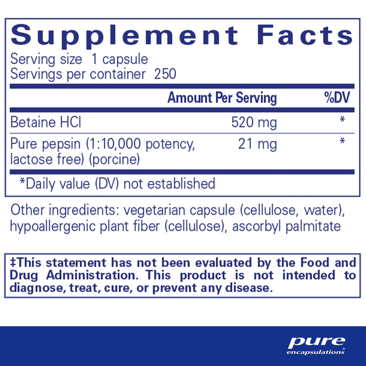 Betaine HCl / Pepsin