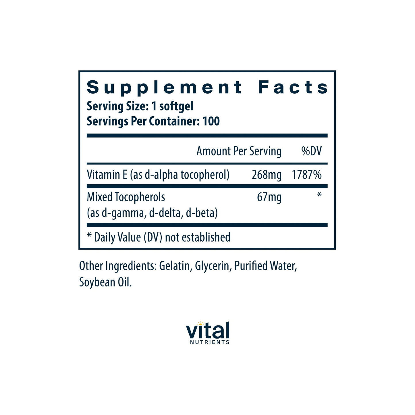 Vitamin E 400iu W/Mixed Tocopherols