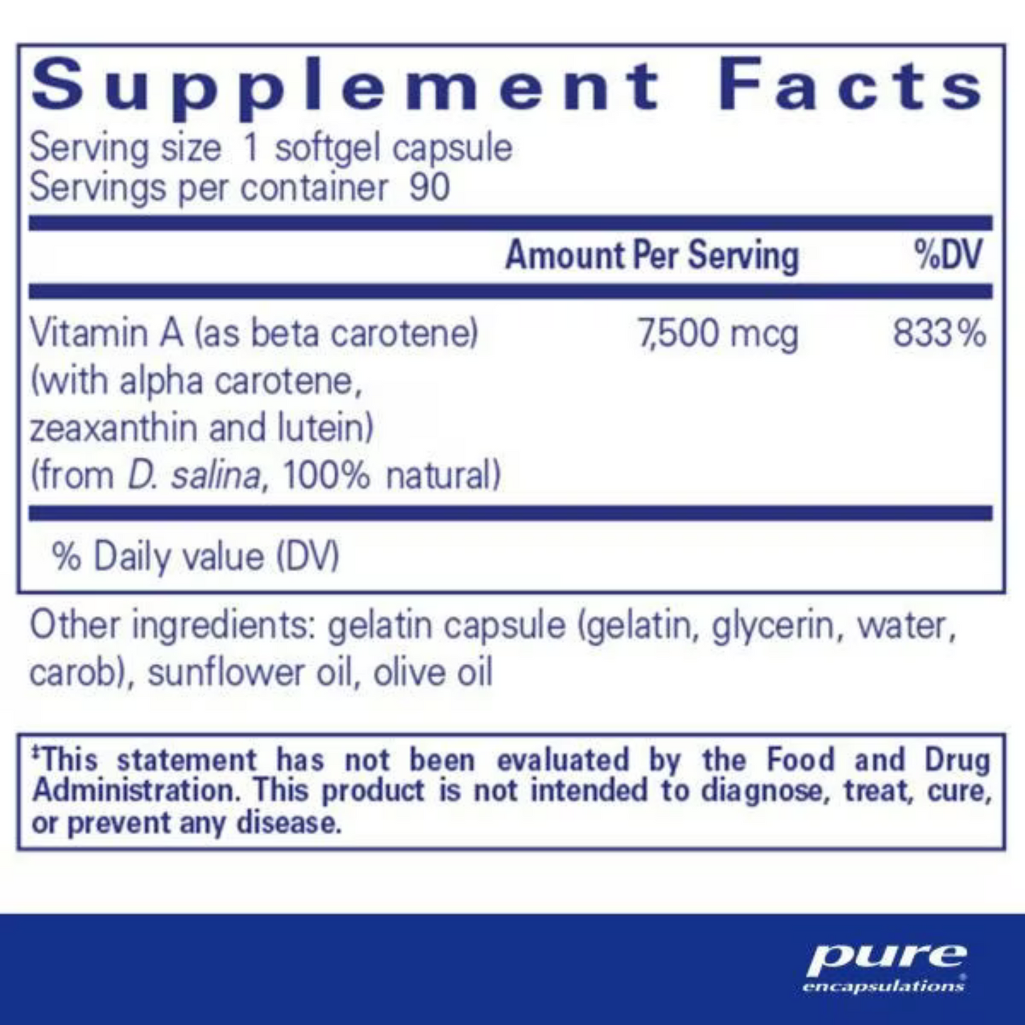 Beta Carotene (with mixed carotenoids)