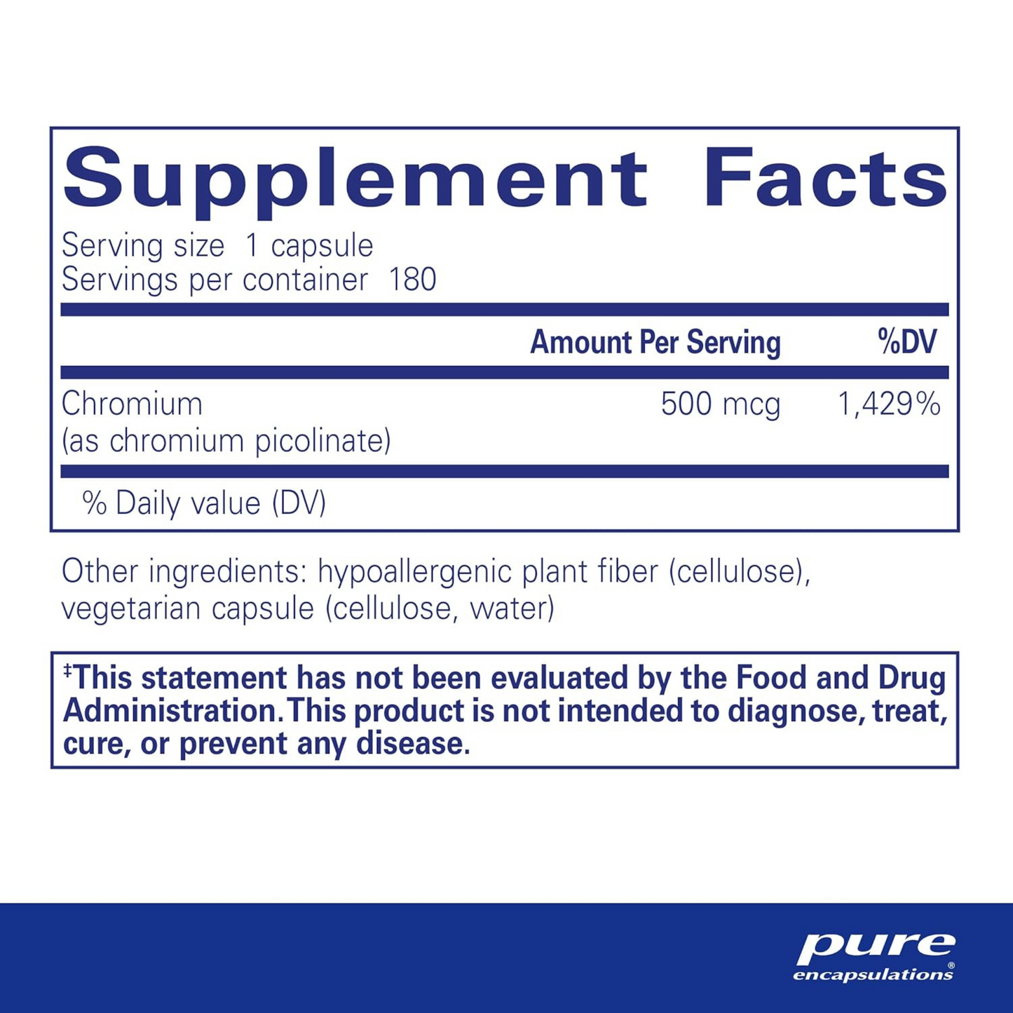 Chromium (Picolinate) 500 Mcg