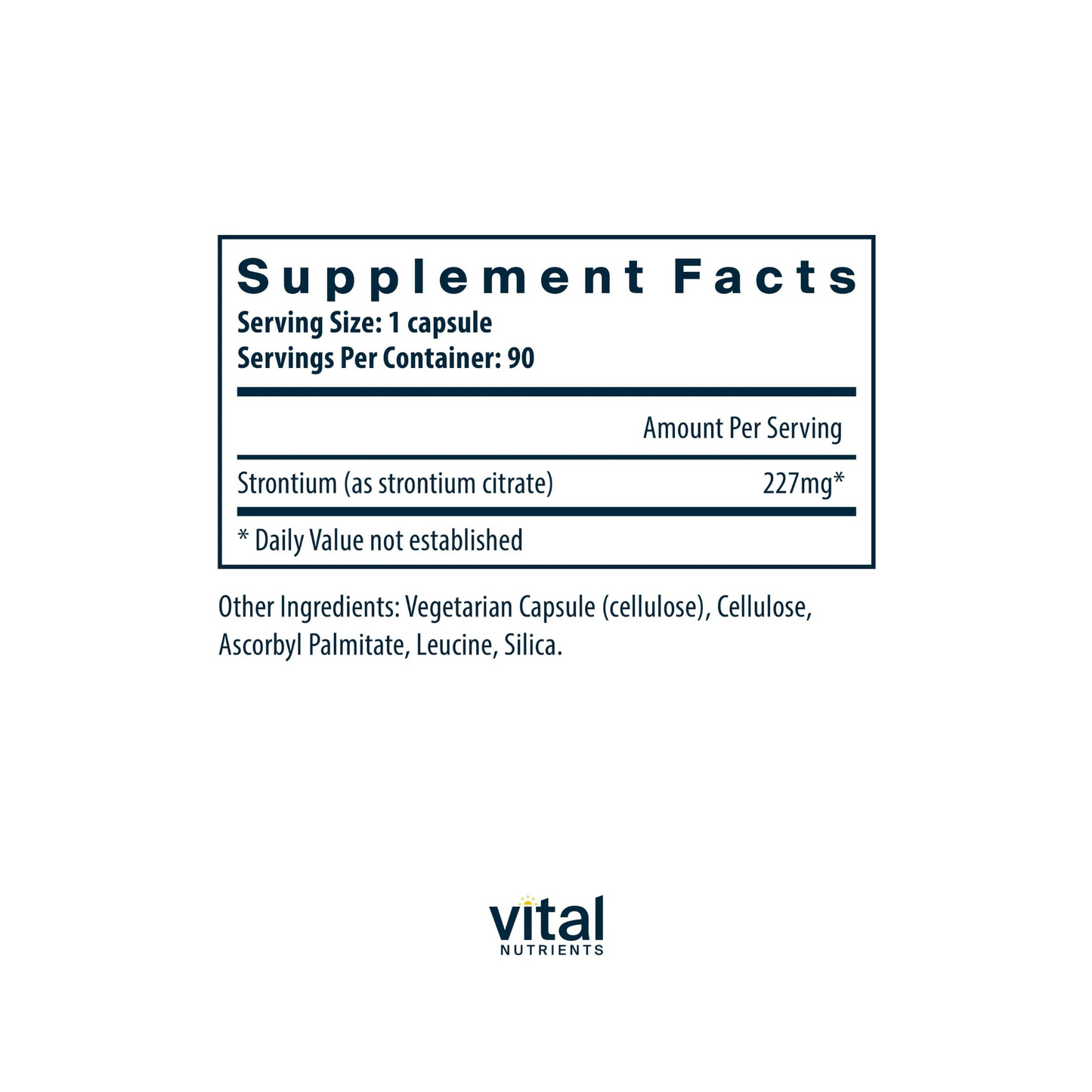 Strontium (Citrate) 227mg