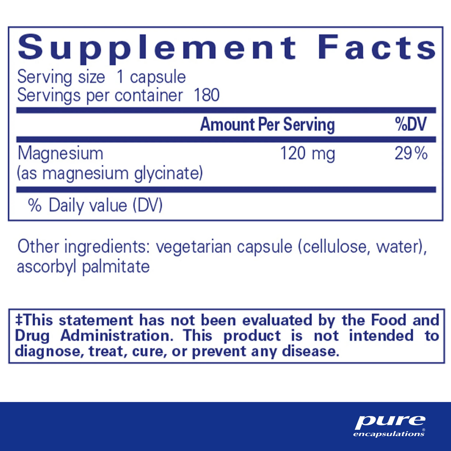 Magnesium Glycinate 120mg