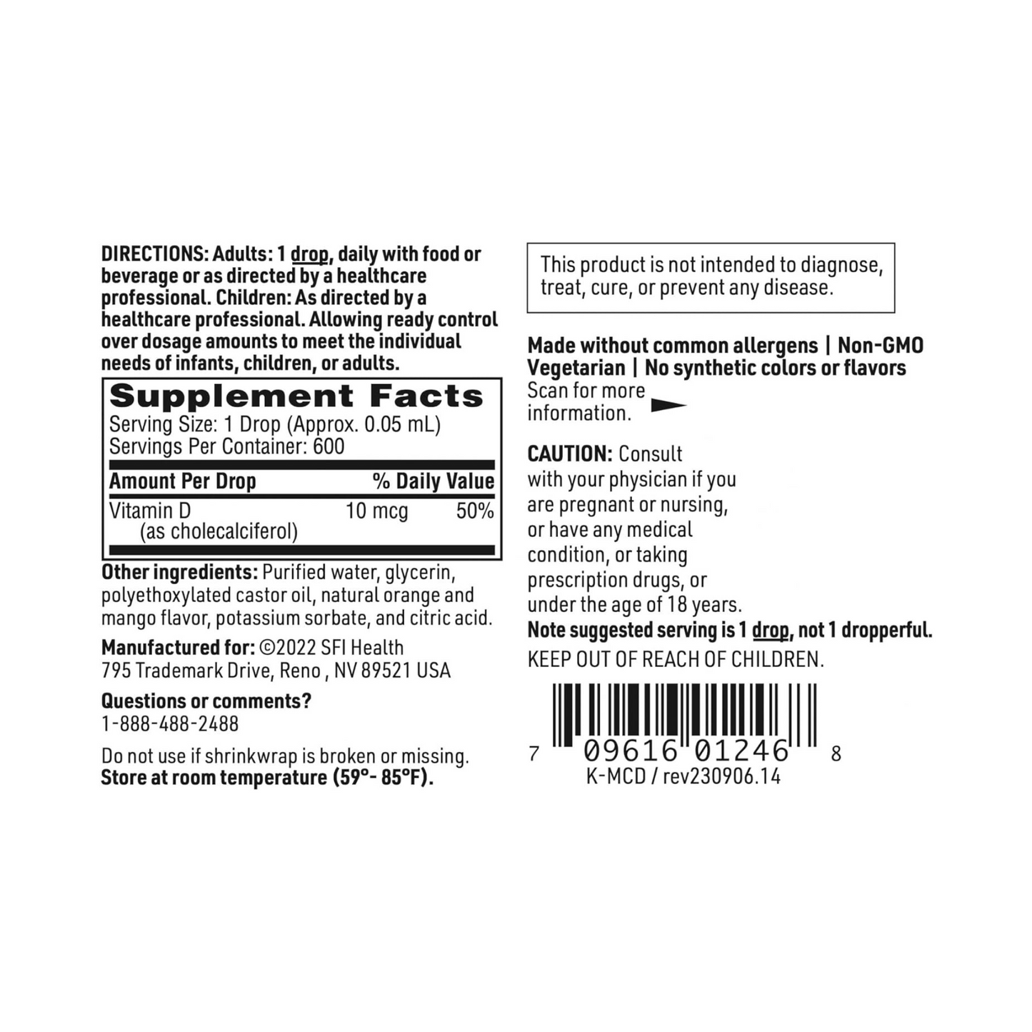 Micellized Vitamin D3 400 IU