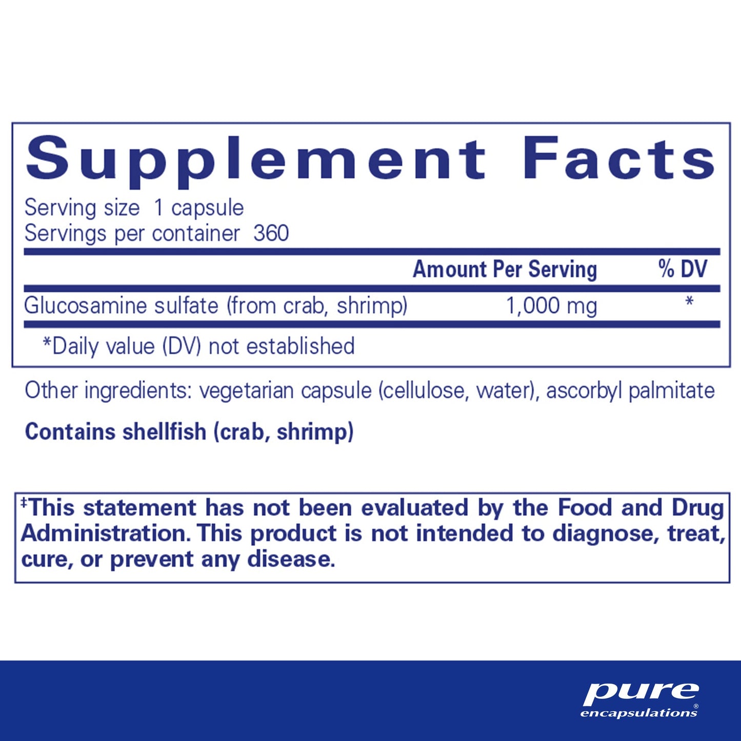 Glucosamine Sulfate 1000mg