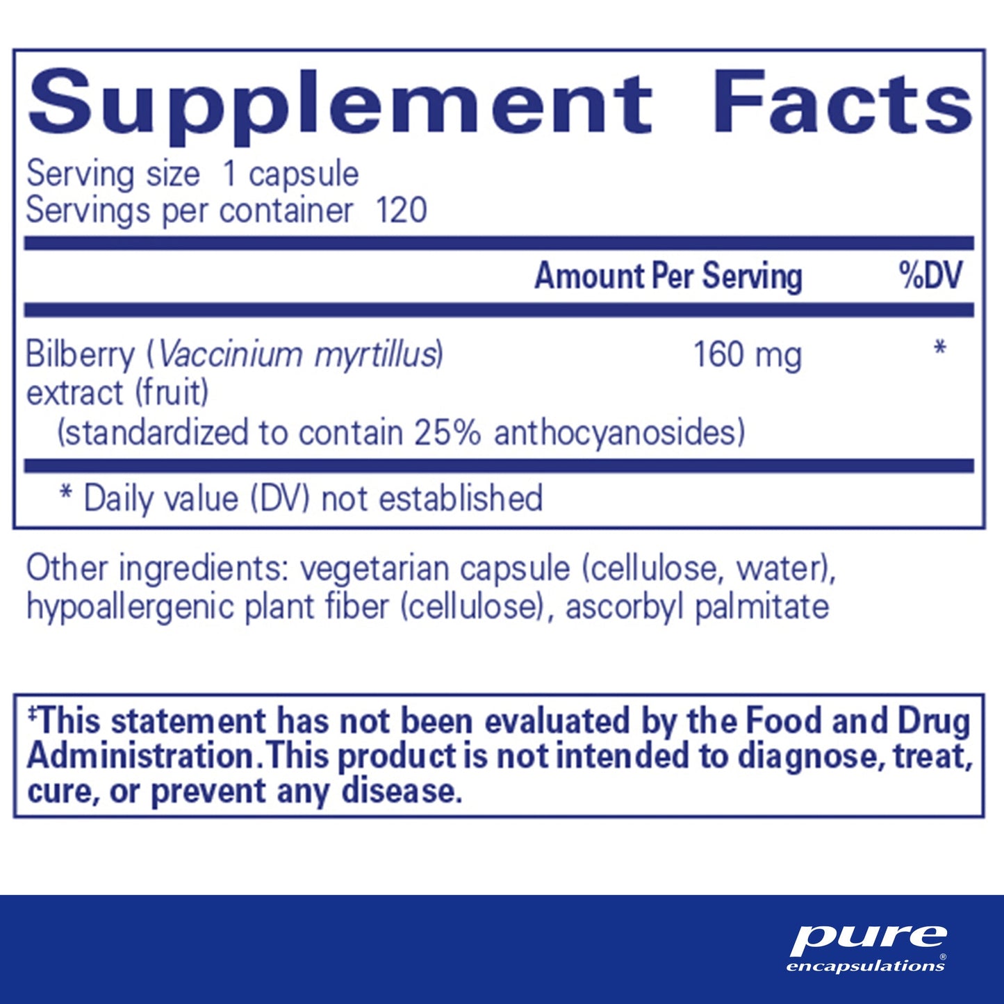 Bilberry 160 Mg
