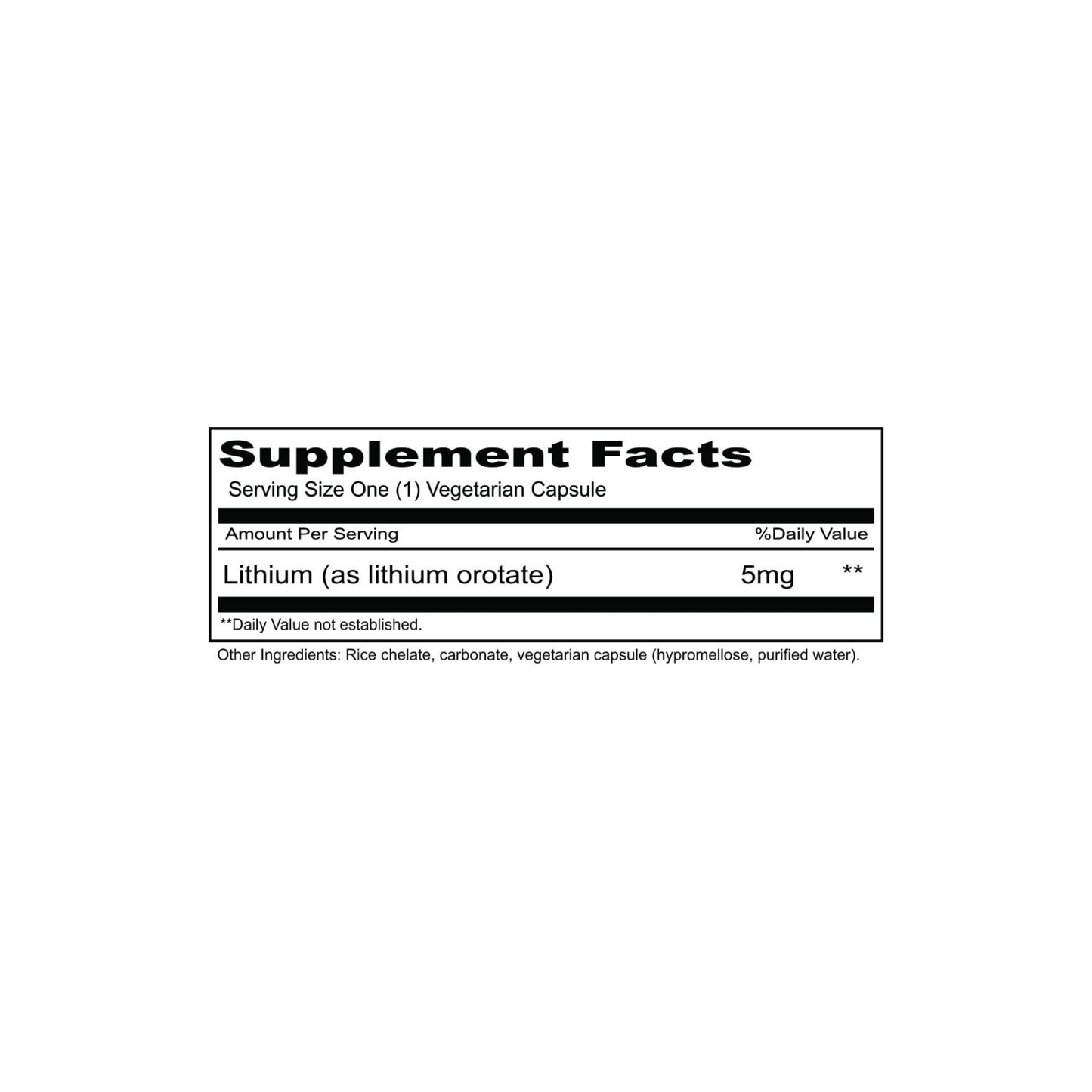 Lithium Organic 5mg