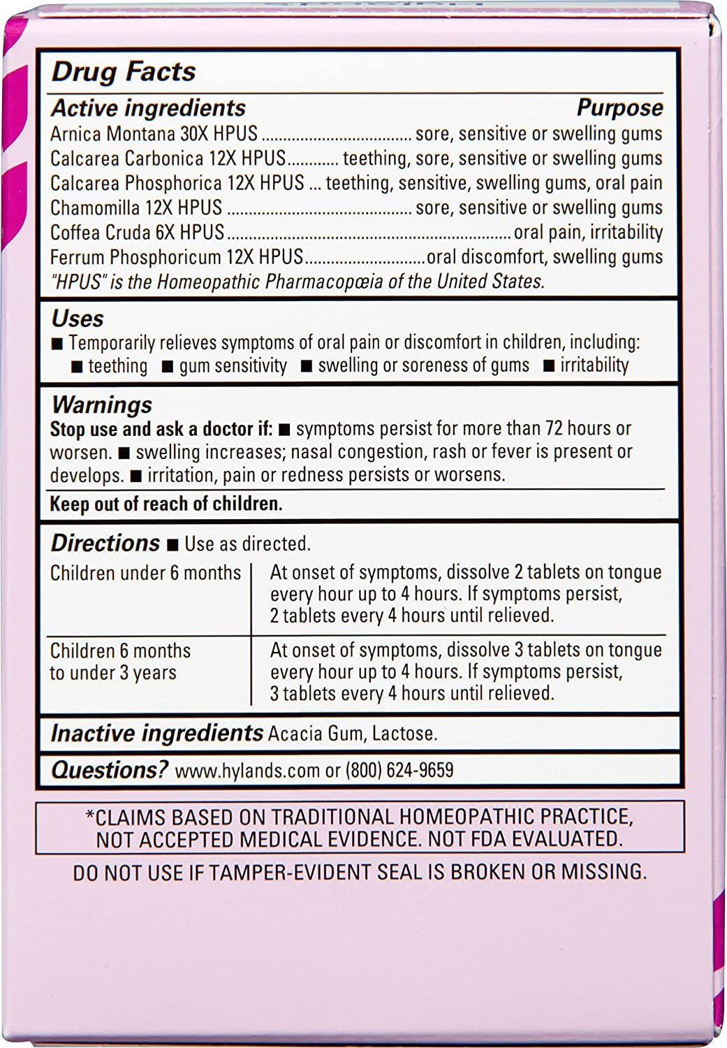 Hyland's Baby Oral Pain Relief Daytime