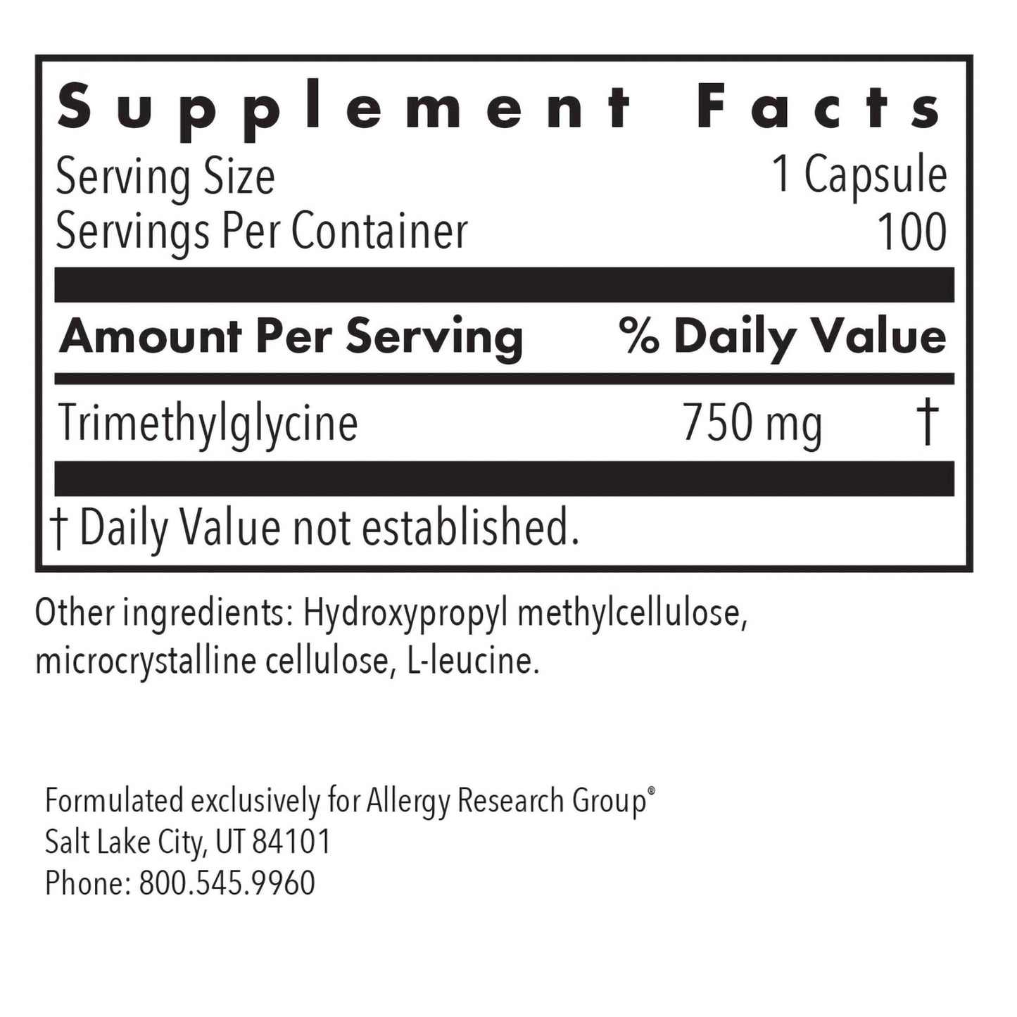 TMG 750mg