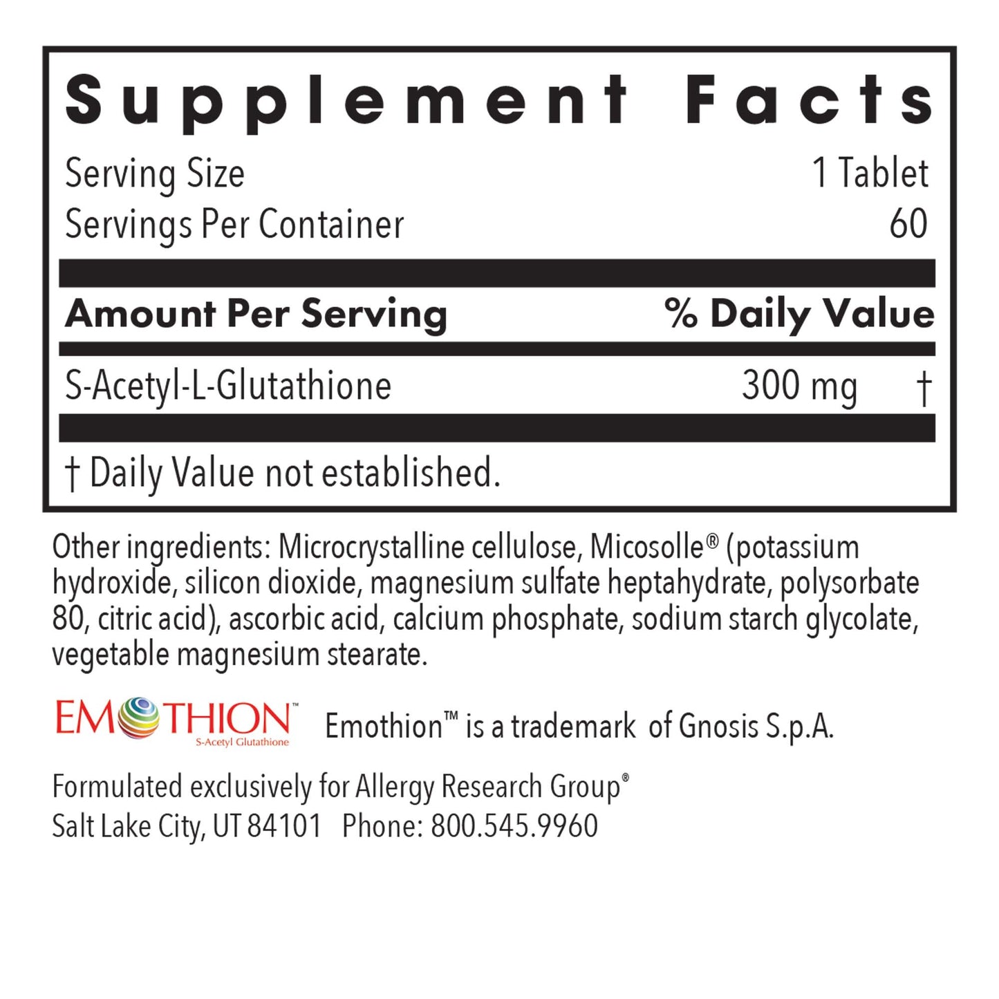 S-Acetyl-Glutathione 300mg