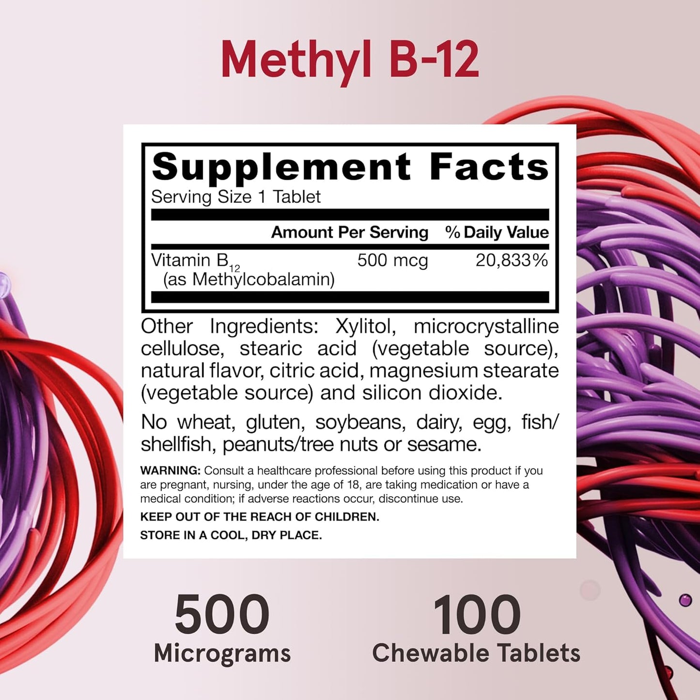 Methyl B12 - Methylcobalamin 500mcg