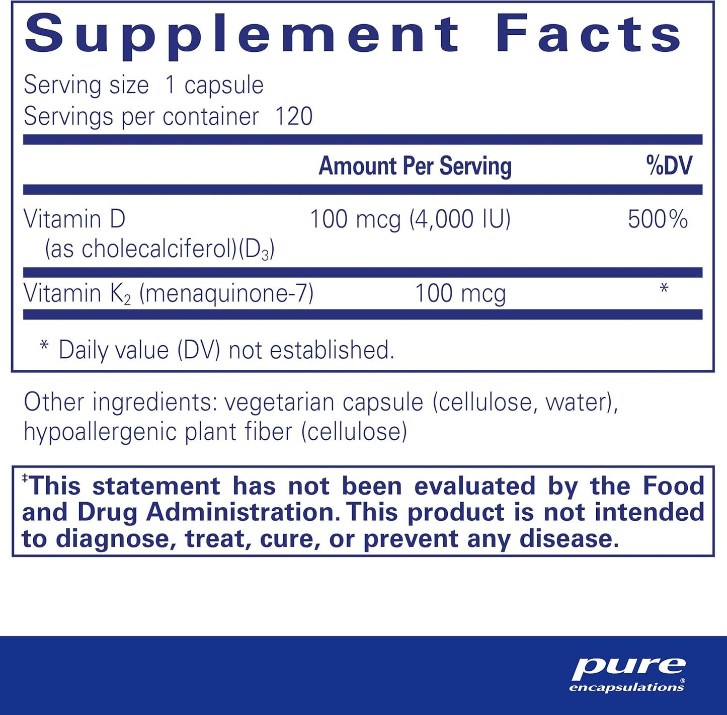 Vitamin D3 & K2