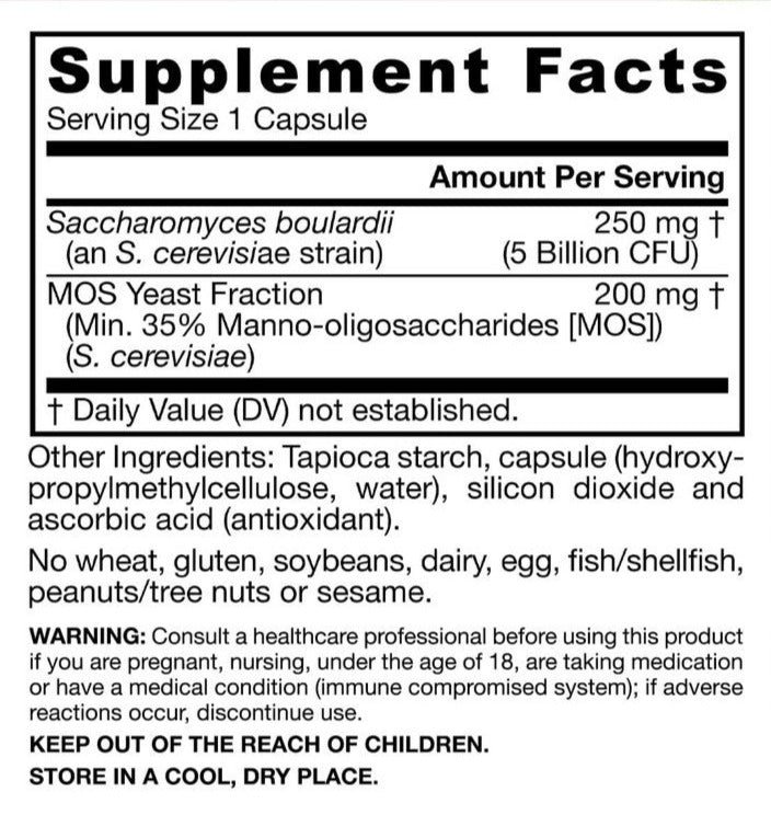 Saccharomyces Boulardii + MOS