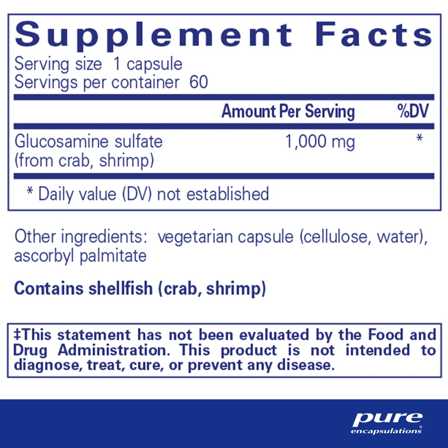 Glucosamine Sulfate 1000mg