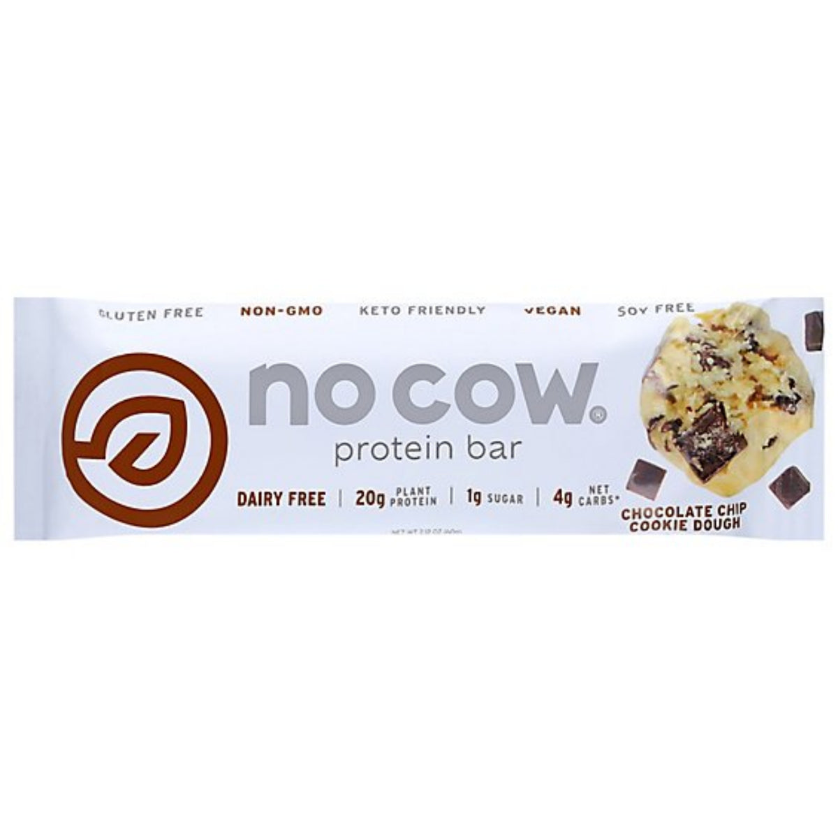No Cow Protein Bar Chocolate Chip Cookie Dough