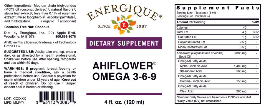 Ahiflower Omega 3-6-9