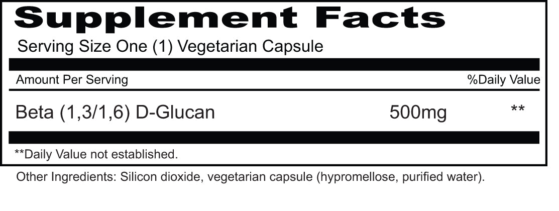 Beta Glucan 500mg