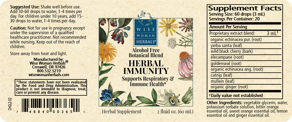 Herbal Immunity (Previously Immune Glycerite)