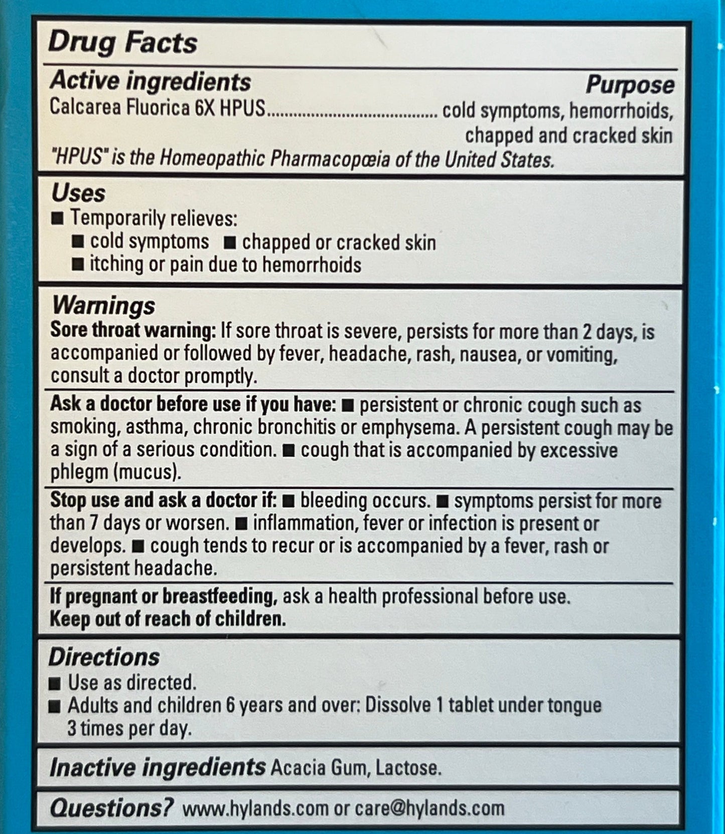 Calc Fluor 6x Cell Salts #1