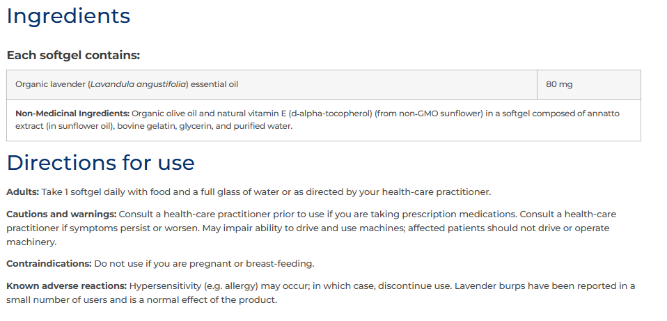 Lavender Oil
