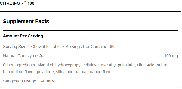 Citrus-Q10 100mg (CoQ10)