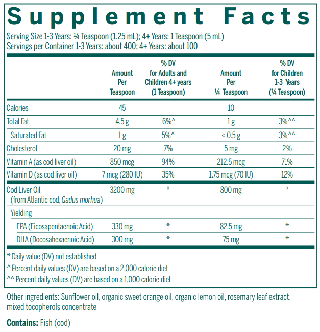 Cod Liver Oil Forte