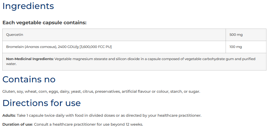 Quercetin SAP