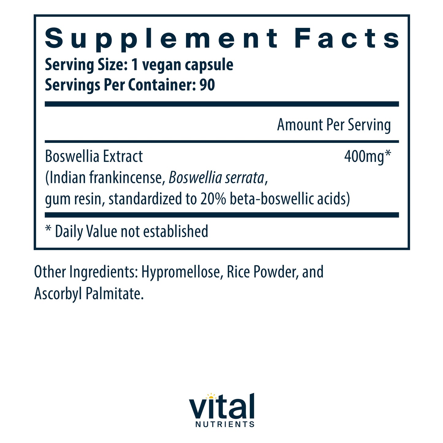 Boswellia Extract 400mg