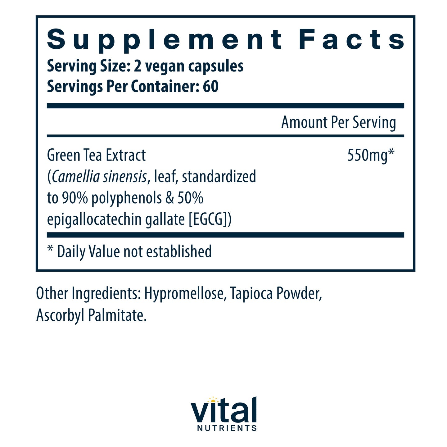 Green Tea Extract 275mg