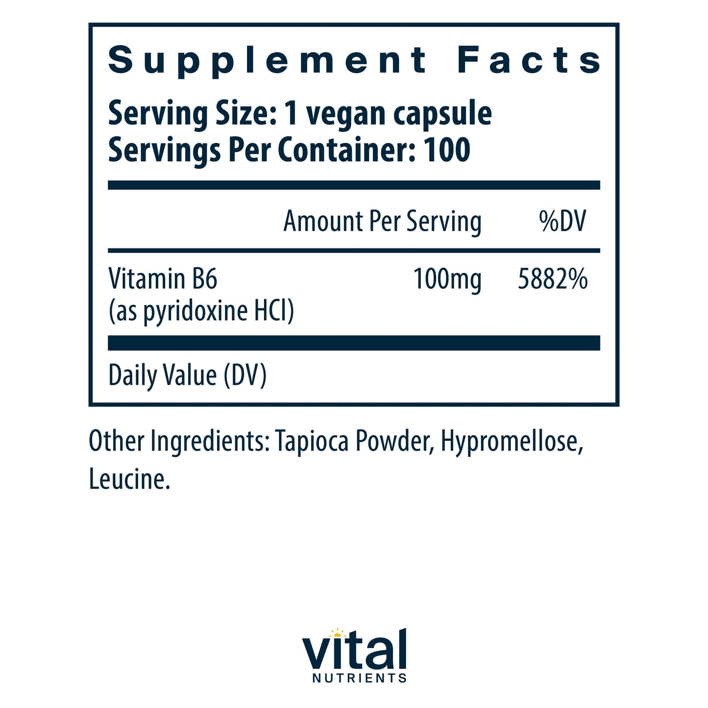 Vitamin B6 100mg