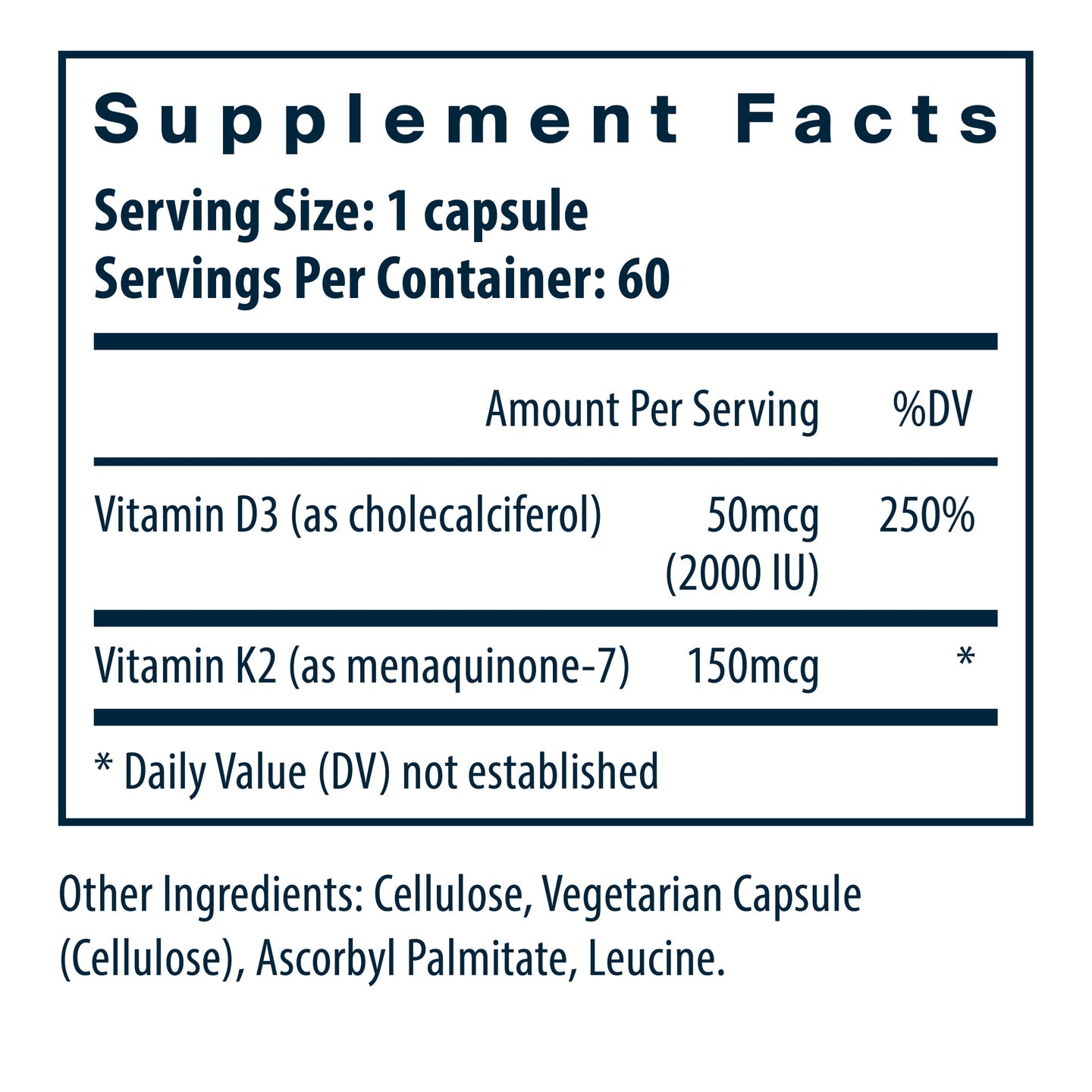 Vitamin D3 + K2