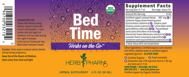 Herbs on the Go: Bed Time