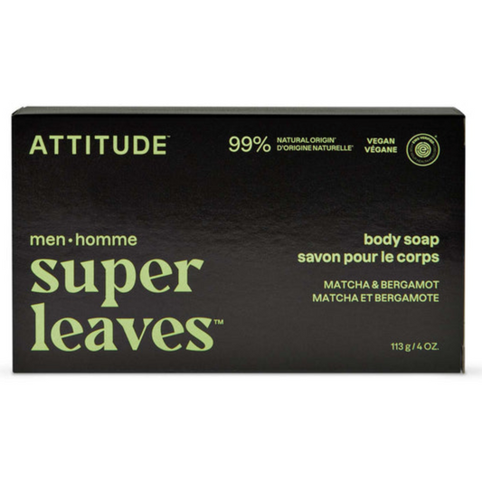 Attitude Super Leaves Body Soap Bar (for men)