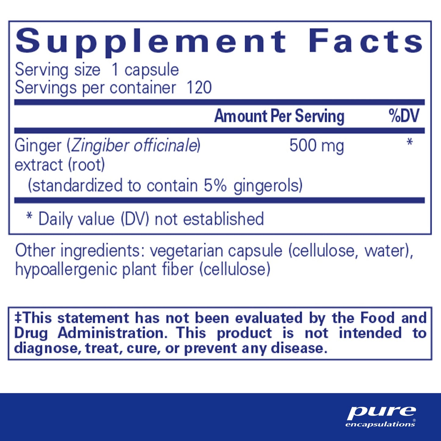 Ginger Extract 500mg