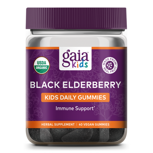 GaiaKids Black Elderberry Daily Gummies