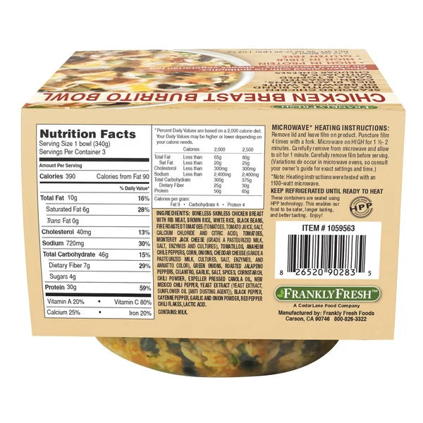 Chicken Breast Burrito Bowl