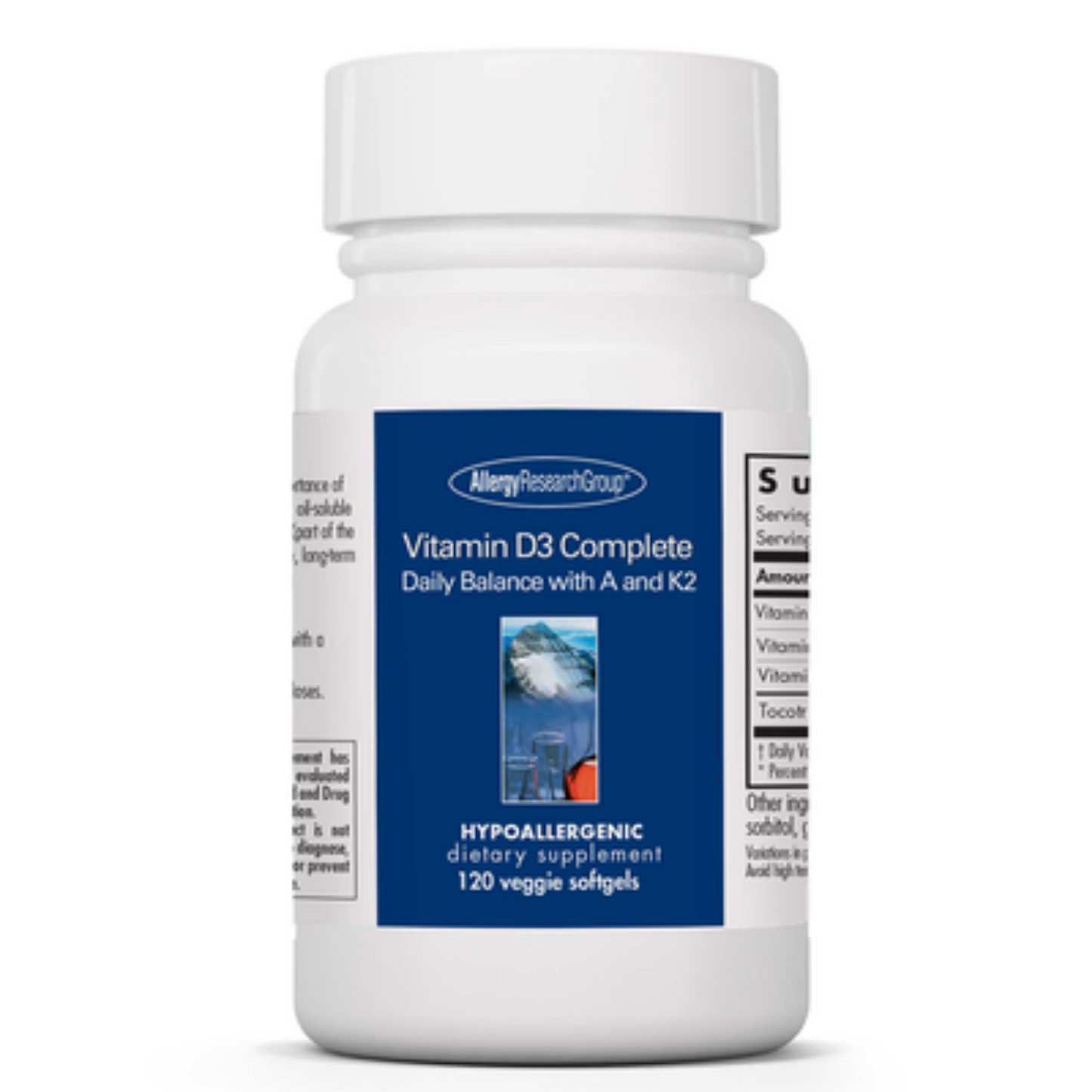 Vitamin D3 Complete Daily Balance w/A and K2