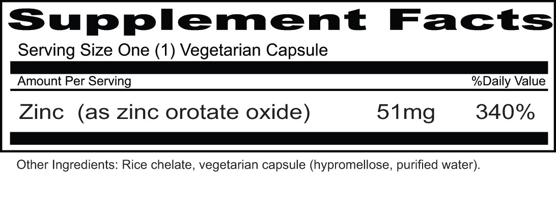 Zinc Orotate 51mg